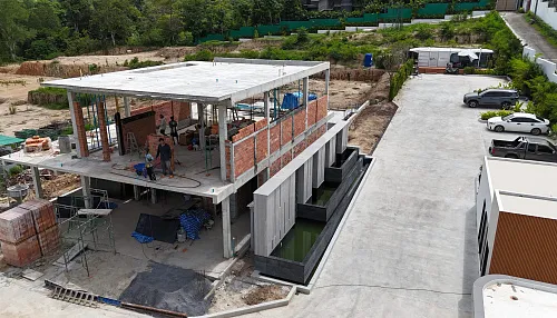 Construction progress Mutti Family Villas image_18 July 2025