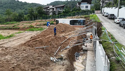 Construction progress Mutti Family Villas image_54 July 2024